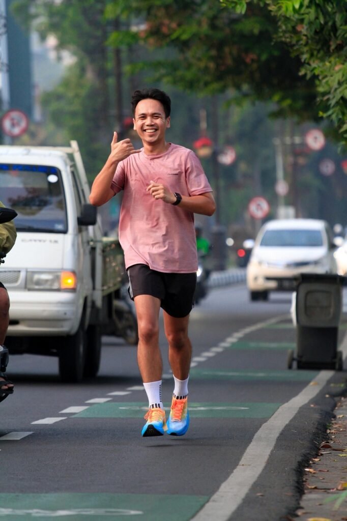 man, jogger, street, city, road, running, exercise, fitness, indonesia, streetwear, fashion